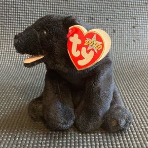 Vintage Ty Beanie Baby “Cinder” Black Polar Bear